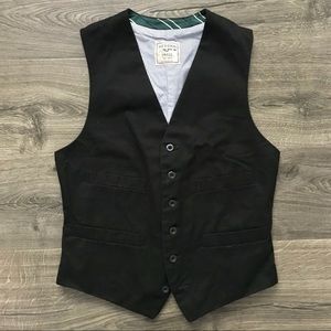 Merona mens vest / waistcoat (black), sz S